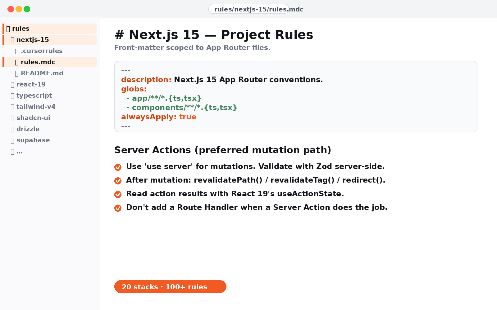 Cursor Rules Mega-Pack